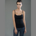 BLUEprint Built-in Bra Cotton Spandex Baby Rib Spaghetti Top